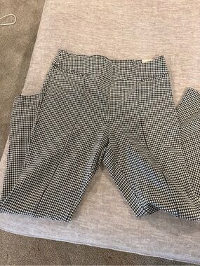 Lane Bryant Black and White Houndstooth Pants